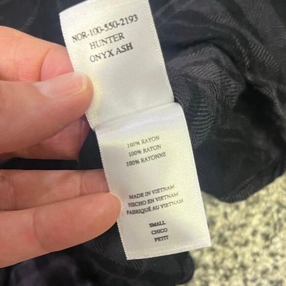 Rails Hunter Button-Up Shirt, Black Plaid Onyx Ash, Women's S, Western‎ Casual - Picture 9 of 11